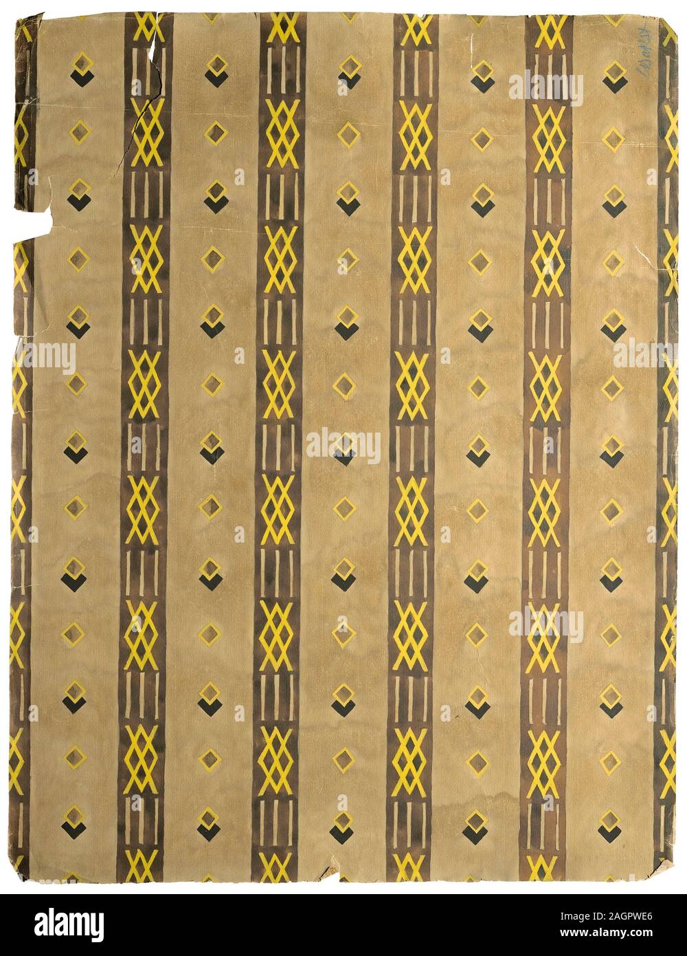 Il design tessile. Museo: Collezione privata. Autore: Leon Bakst. Foto Stock