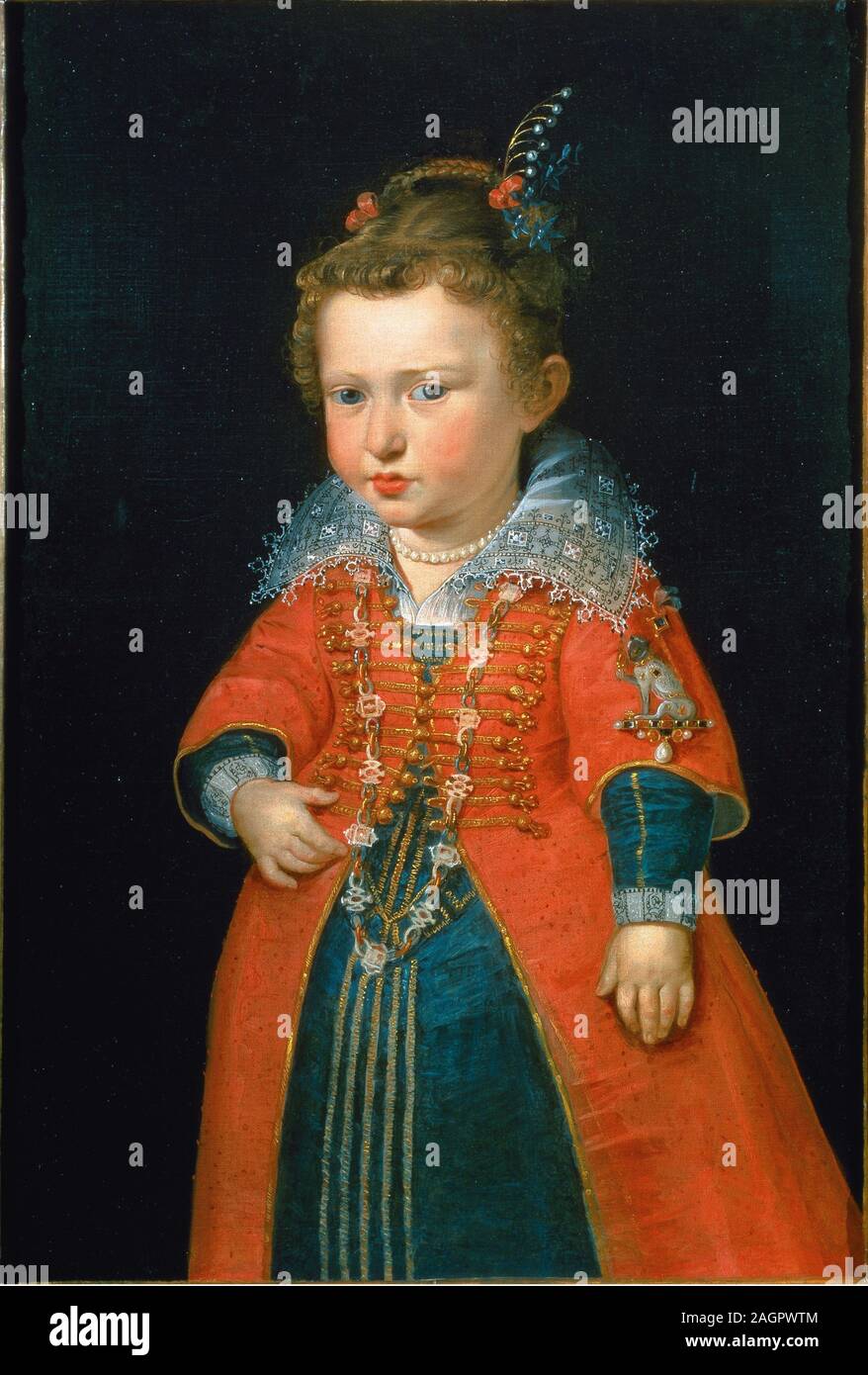 Eleonora Gonzaga (1598-1655) all'età di due anni. Museo: Il Castello di Ambras, Innsbruck. Autore: Pieter Paul Rubens. Foto Stock
