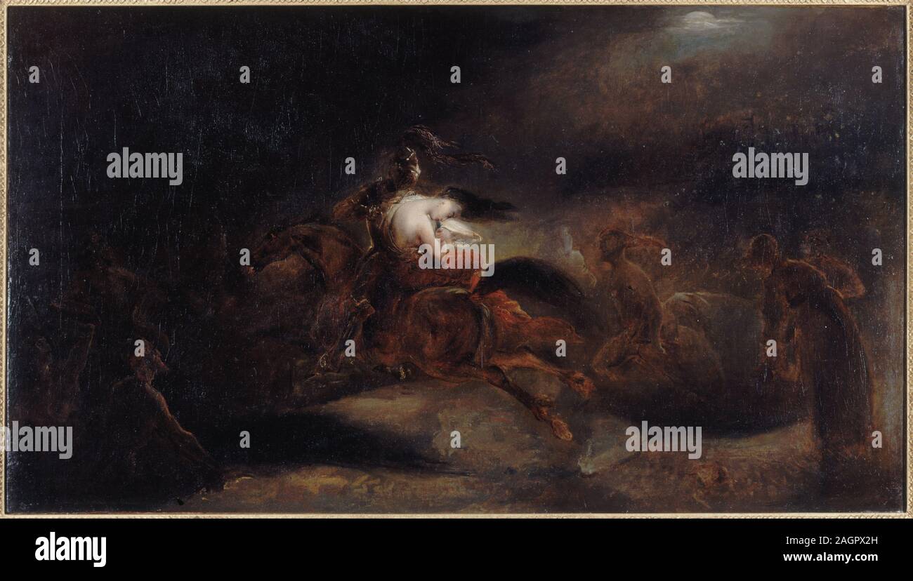 Lenore. "I morti viaggiare veloce'. Museo: il Musée de la Vie romantique, Parigi. Autore: ARY SCHEFFER. Foto Stock