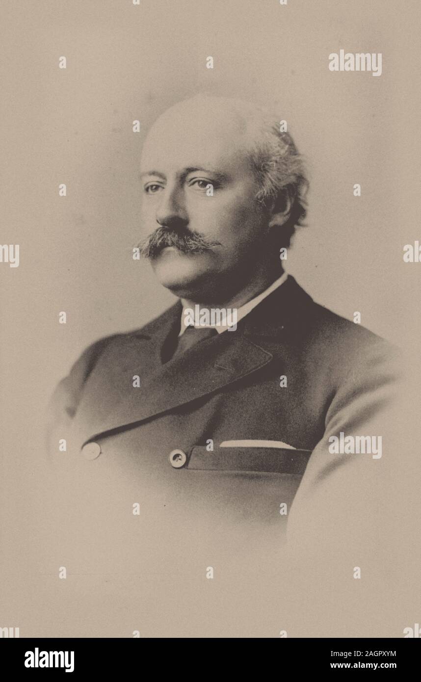 Ritratto del compositore Sir Charles Hubert Hastings Parry (1848-1918). Museo: Collezione privata. Autore: anonimo. Foto Stock