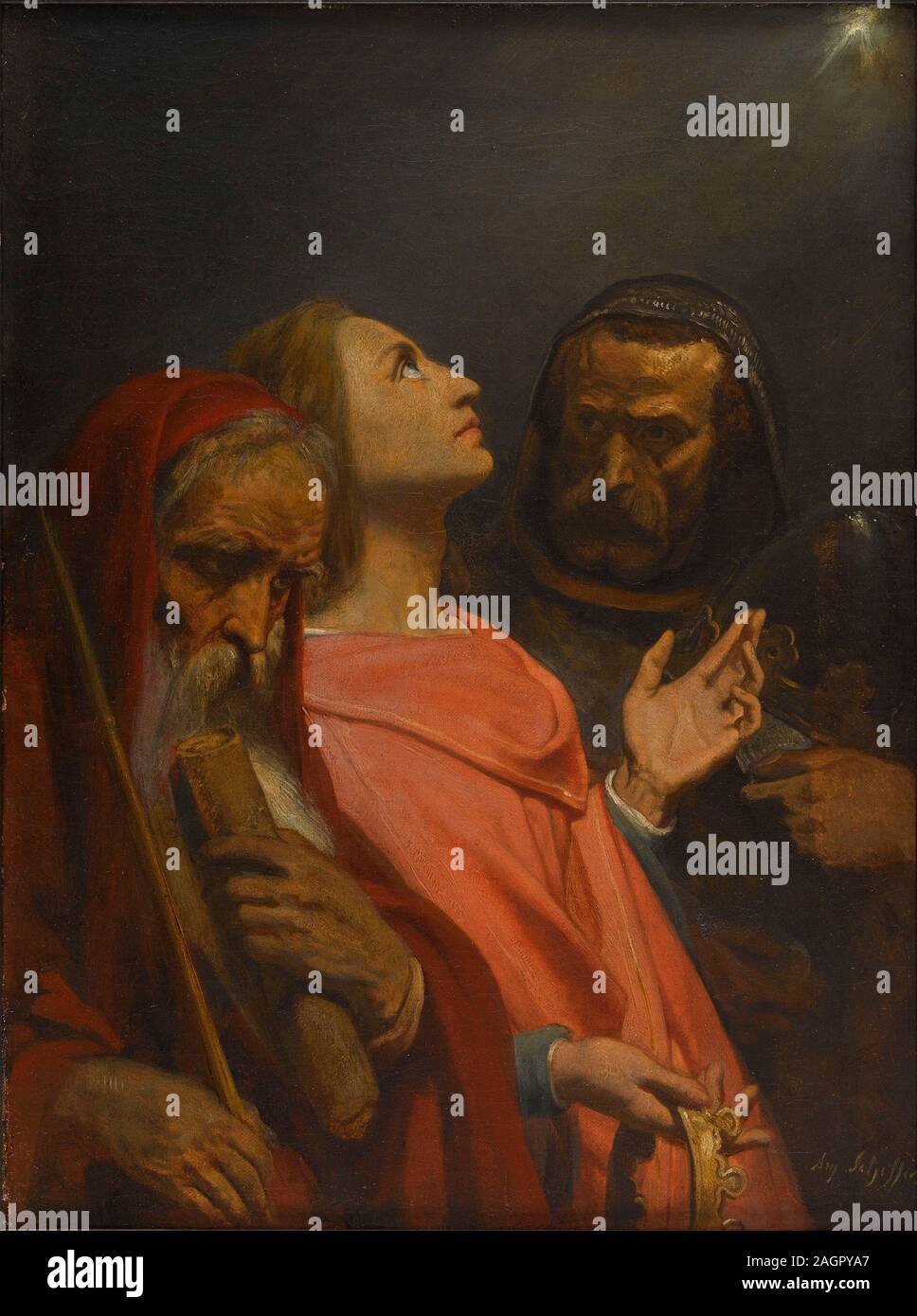 L Adorazione dei Magi. Museo: il Musée de la Vie romantique, Parigi. Autore: ARY SCHEFFER. Foto Stock