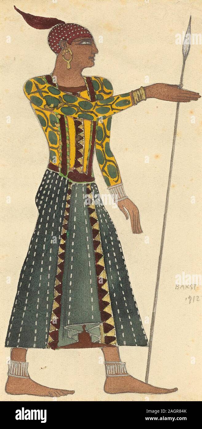 Costume Design per il Ballet Cleopatra da A. Arensky. Museo: Collezione privata. Autore: Leon Bakst. Foto Stock