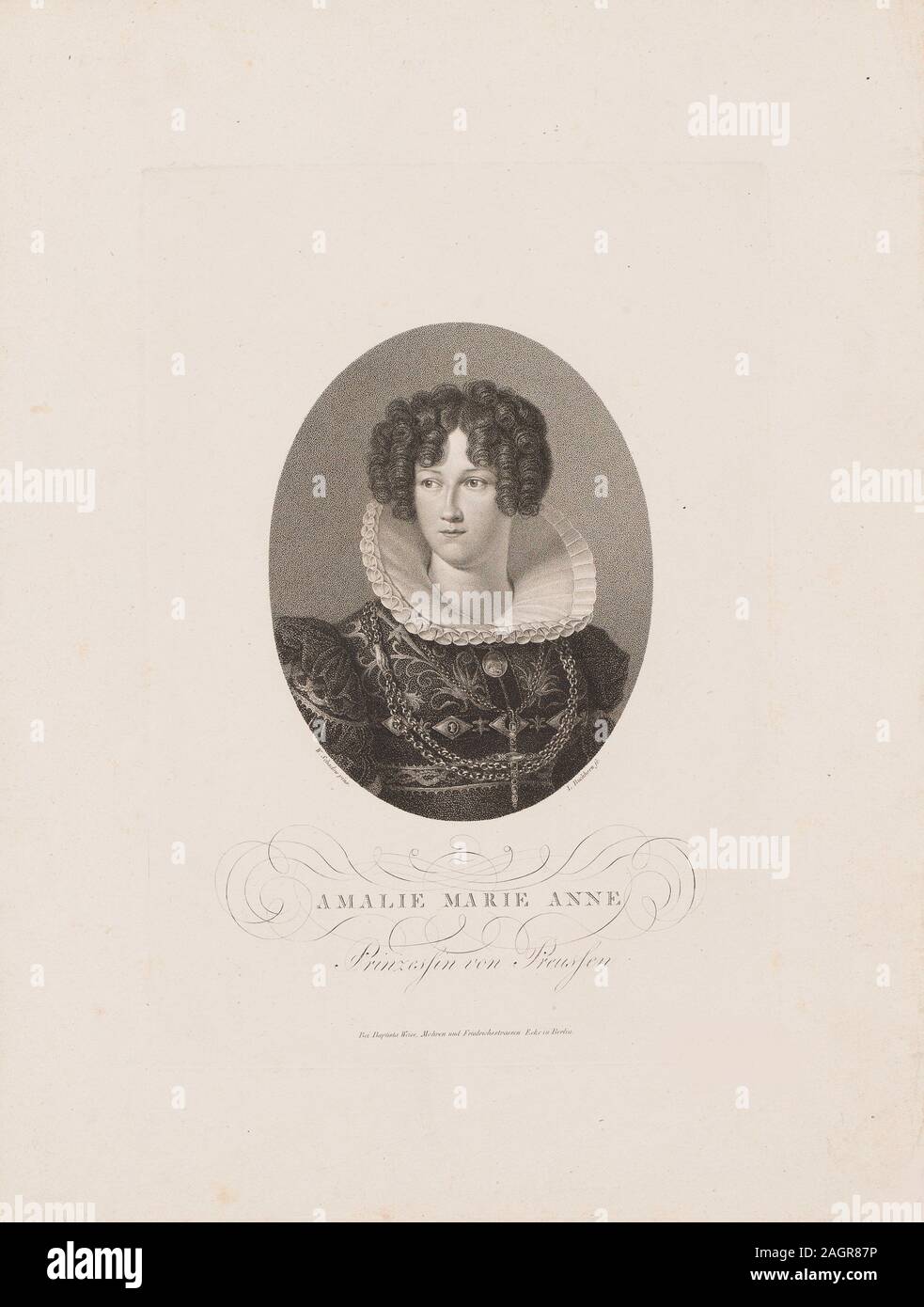 La principessa Marianne di Prussia (1785-1846). Museo: Collezione privata. Autore: Schadow, Friedrich Wilhelm von. Foto Stock