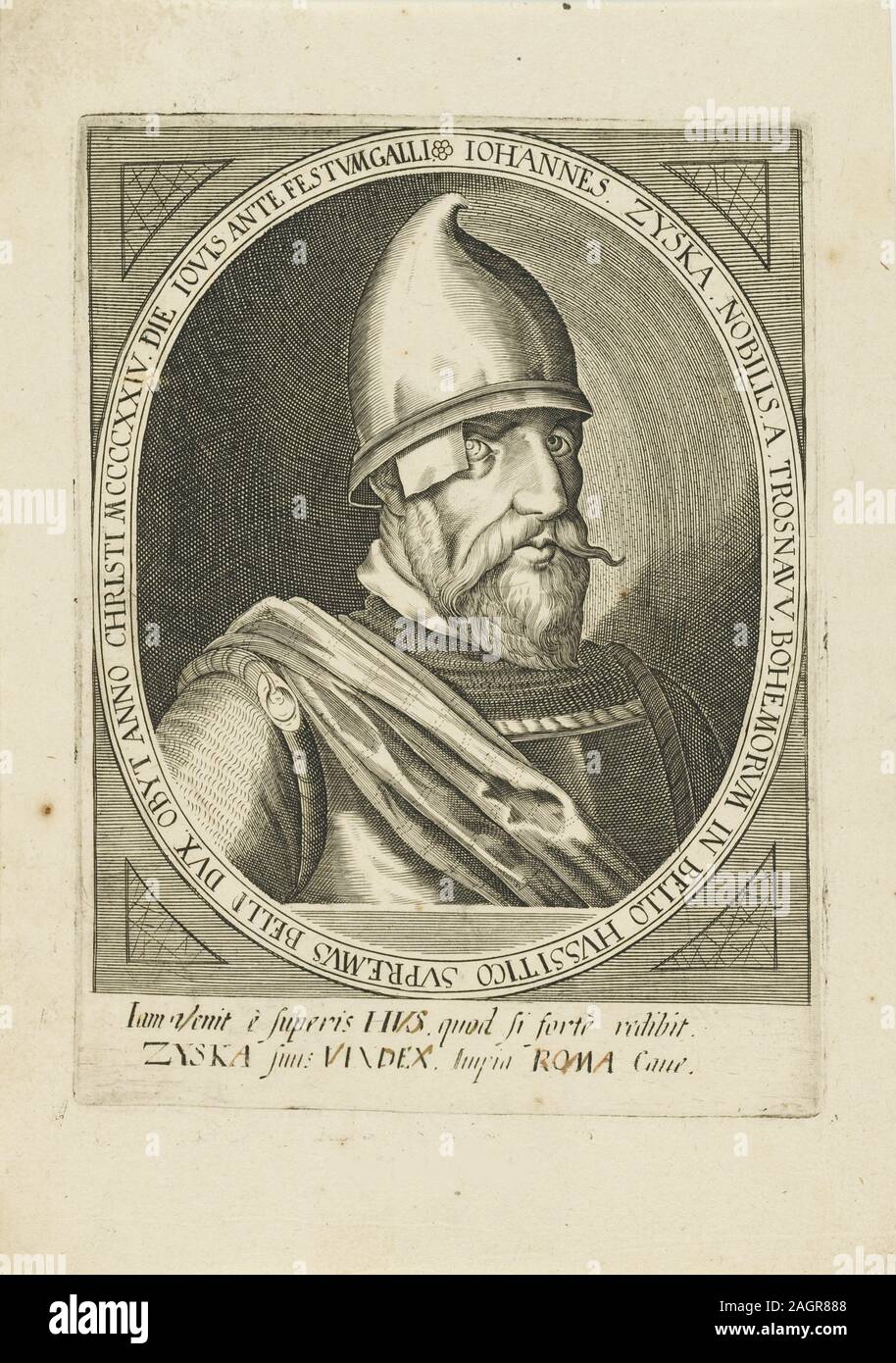 Ritratto di John Zizka. Museo: Collezione privata. Autore: anonimo. Foto Stock