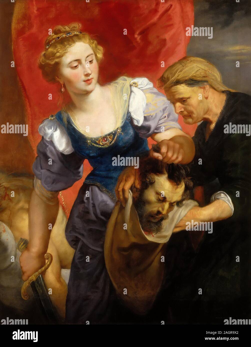 Giuditta con la testa di Holophernes. Museo: Galleria degli Uffizi di Firenze. Autore: Pieter Paul Rubens. Foto Stock