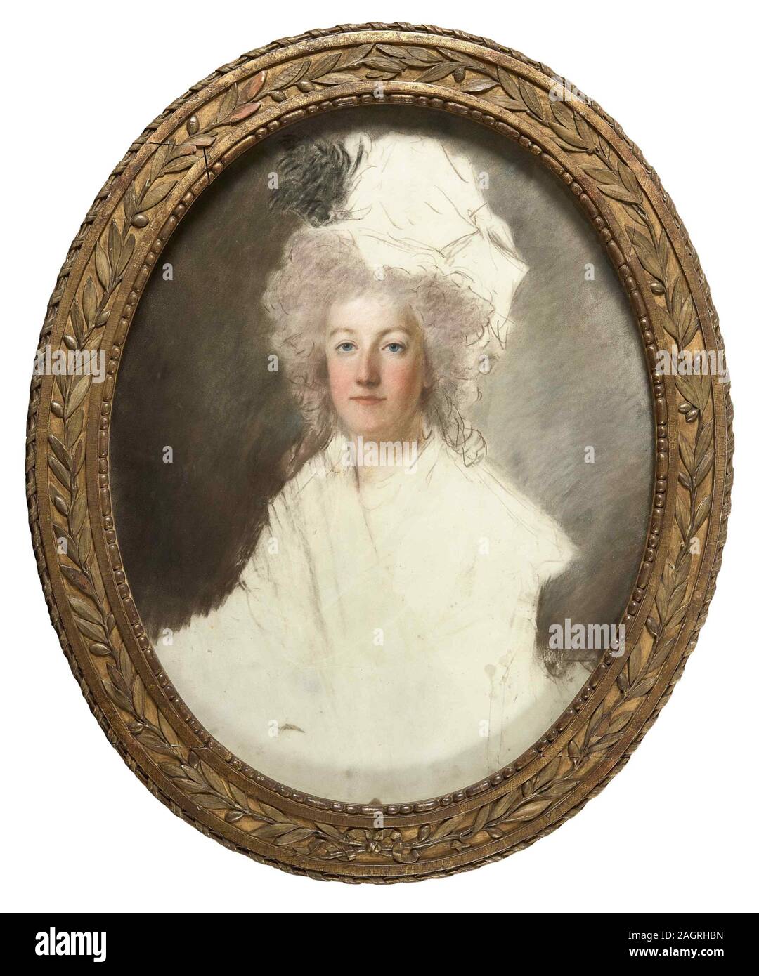 Ritratto della regina Maria Antonietta di Francia (1755-1793). Museo: il Musée de l'Histoire de France, Château de Versailles. Autore: Alexandre Kucharski. Foto Stock