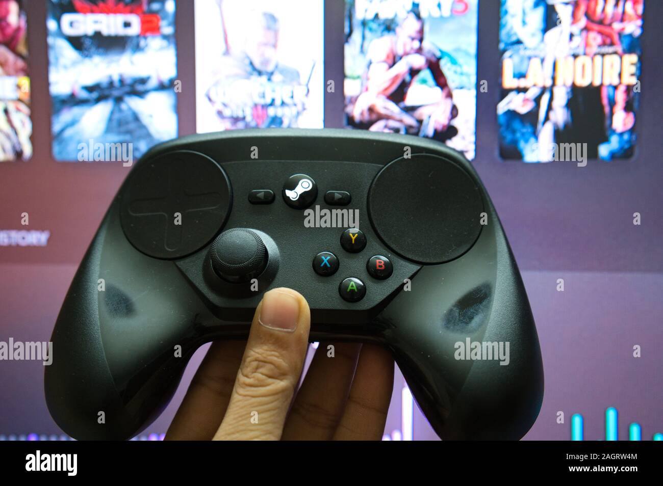 Controller di vapore dalla valvola con la sua confezione originale nel suo stato originale prima di essere interrotto Foto Stock