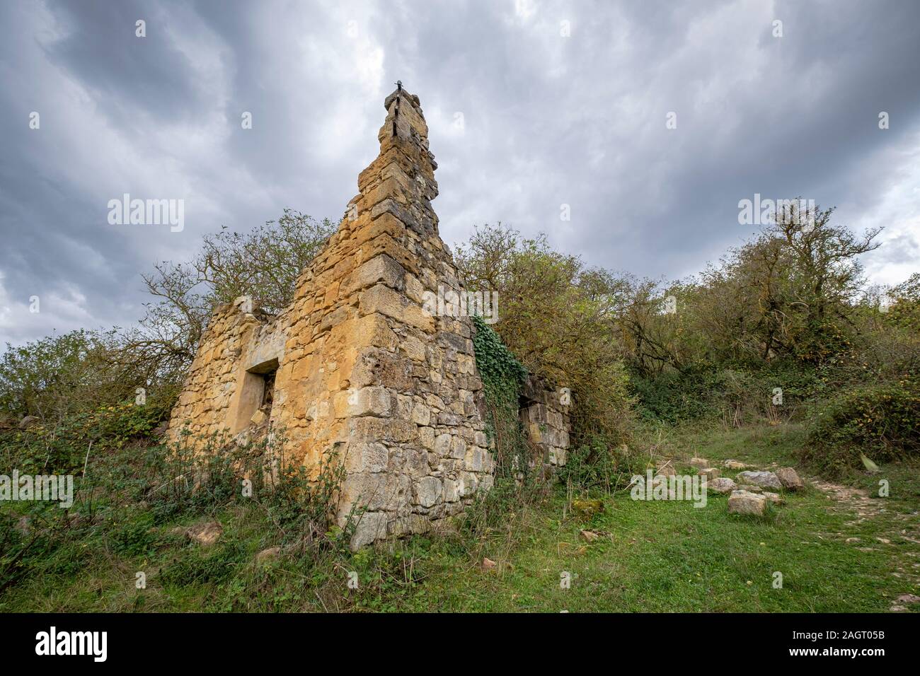 Villamardones, Parque Natural de Valderejo , municipio de Valdegovía, Alava, País Vasco, Spagna. Foto Stock