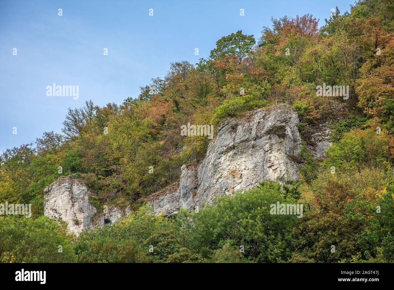 Felsen-Frankenalb Foto Stock