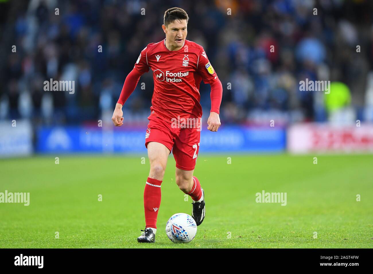 HUDDERSFIELD, Inghilterra - Dicembre 21st durante il cielo di scommessa match del campionato tra Huddersfield Town e Nottingham Forest presso la John Smith's Stadium, Huddersfield sabato 21 dicembre 2019. (Credit: Jon Hobley | MI News) La fotografia può essere utilizzata solo per il giornale e/o rivista scopi editoriali, è richiesta una licenza per uso commerciale Credito: MI News & Sport /Alamy Live News Foto Stock