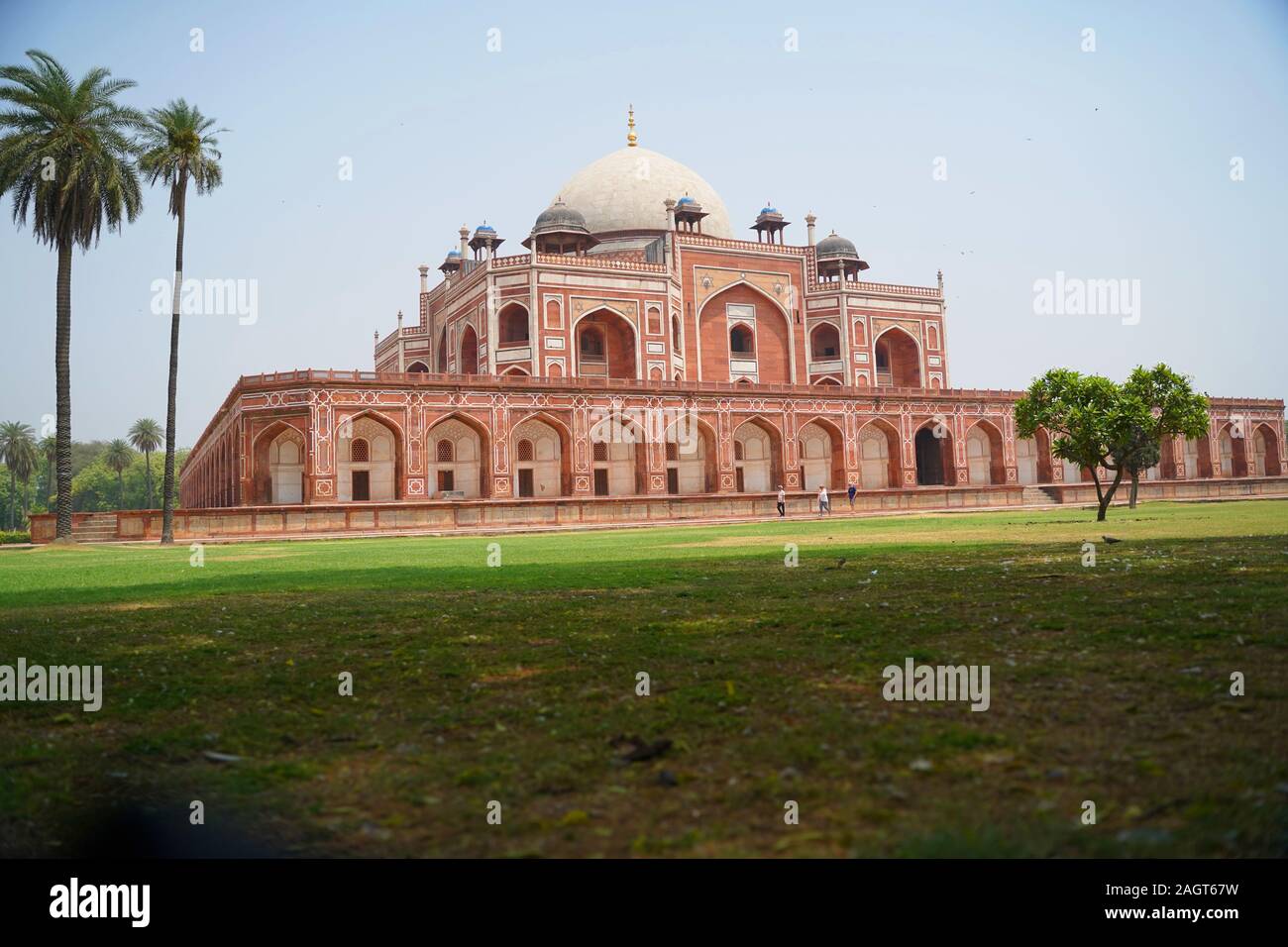 La tomba di Humayun è la tomba dell'imperatore Mughal Humayun a Delhi, India Foto Stock