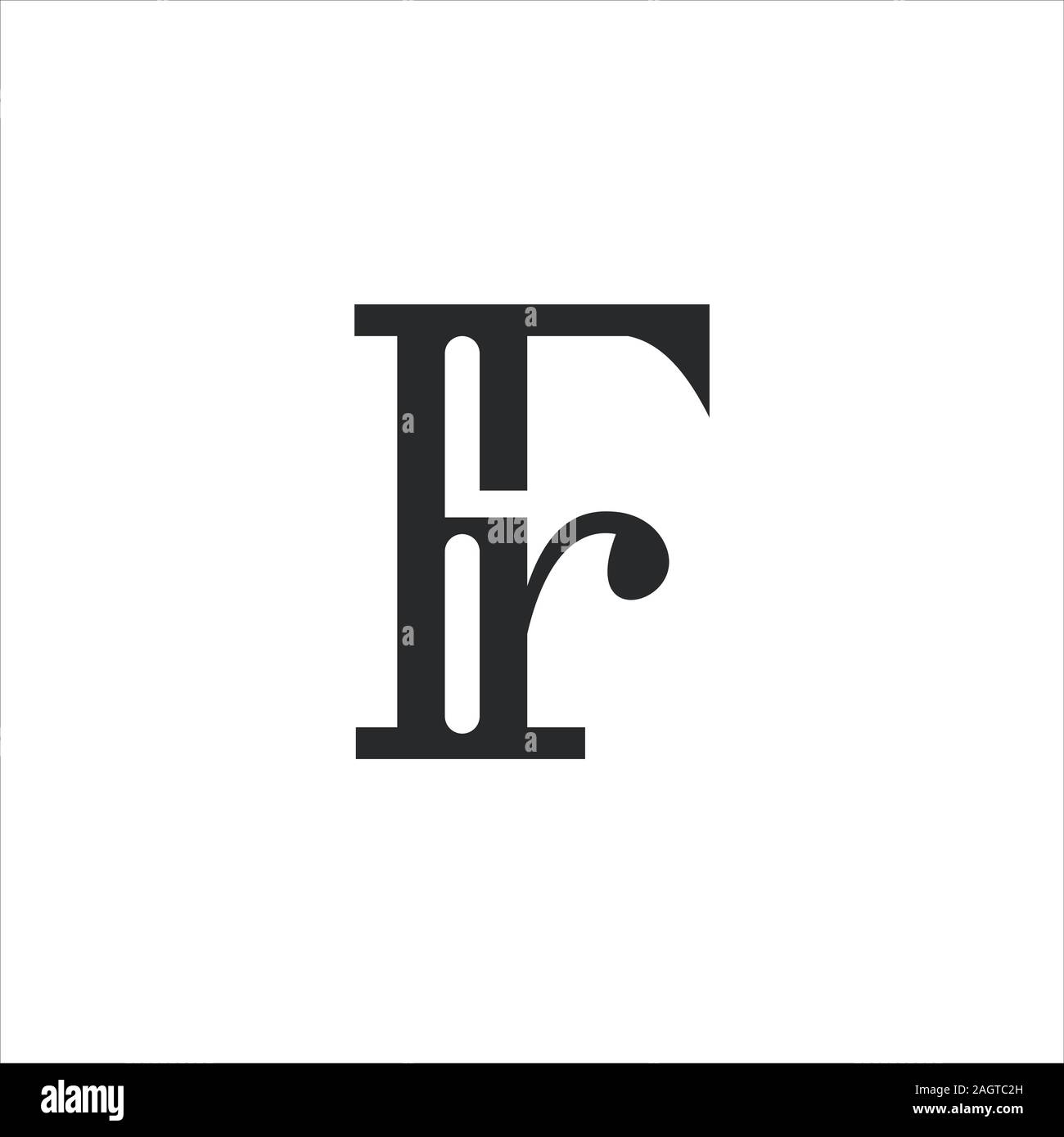 Lettera iniziale fr o logo rf disegni vettoriali Immagine e Vettoriale - Alamy