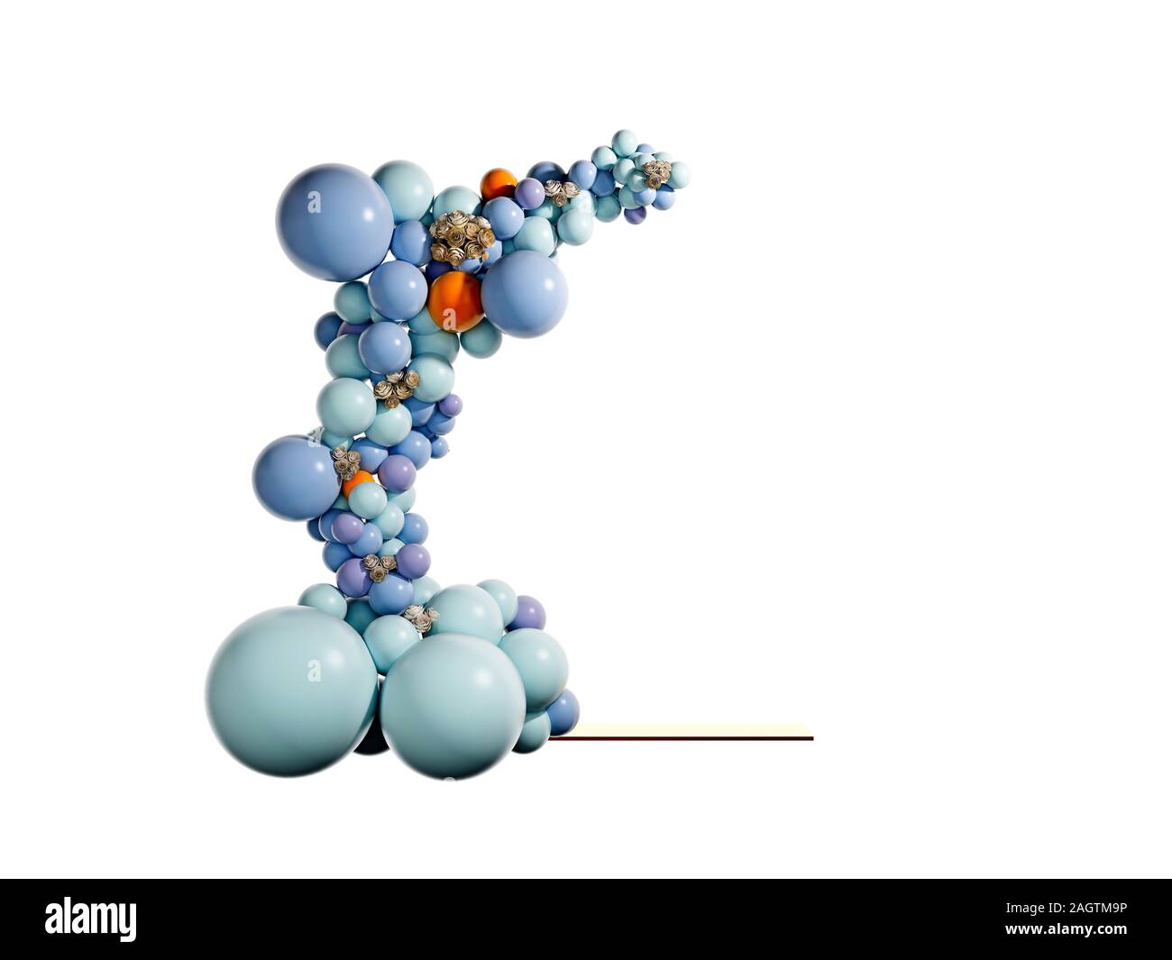 3D render celebrazione decor Foto Stock