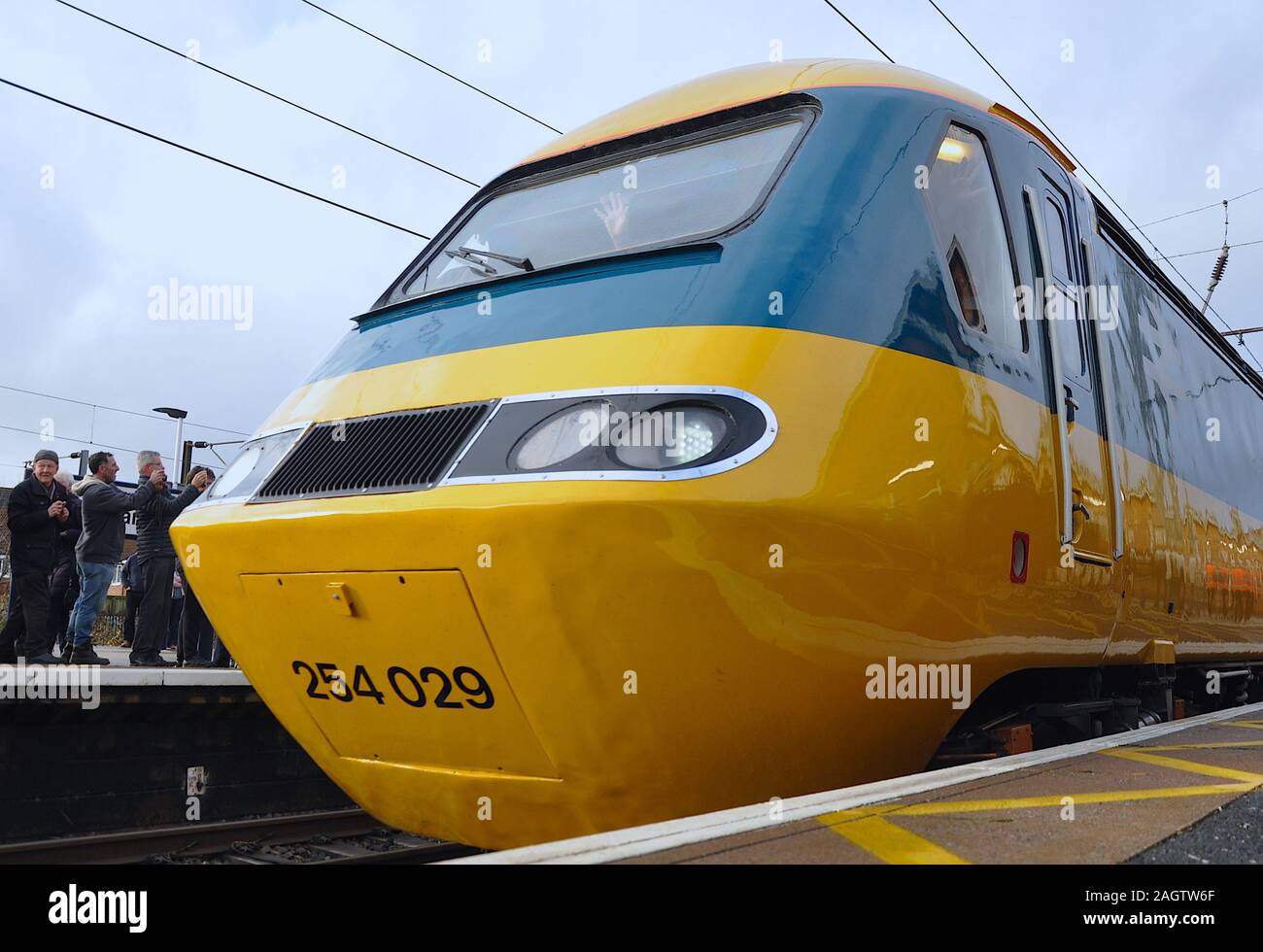 Treno ad alta velocità ultimo viaggio Foto Stock