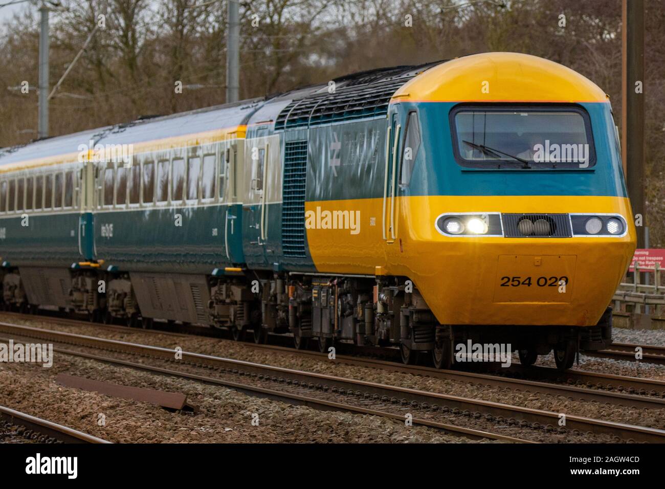 Un tour per contrassegnare il pensionamento dei treni Intercity 125 HST dal servizio sulla East Coast Main Line con LNER Foto Stock