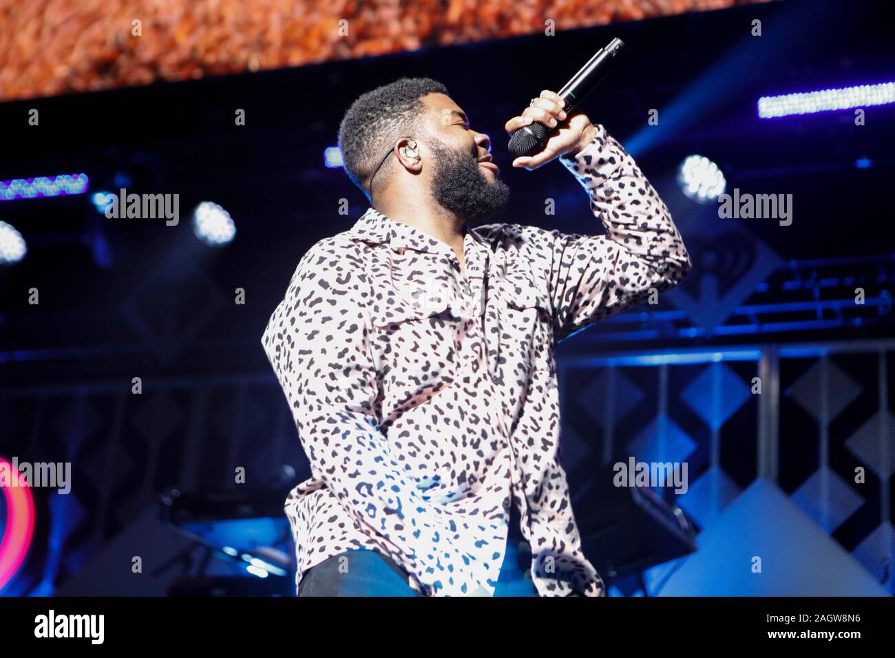 Khalid esegue a 99,5 Jingle palla in Washington, DC, Dicembre 16th, 2019 Foto Stock