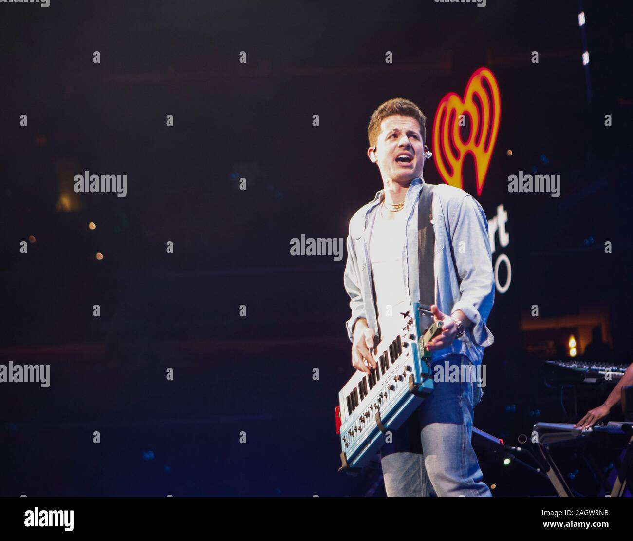 Charlie Puth esegue a 99,5 Jingle palla in Washington, DC, Dicembre 16th, 2019 Foto Stock