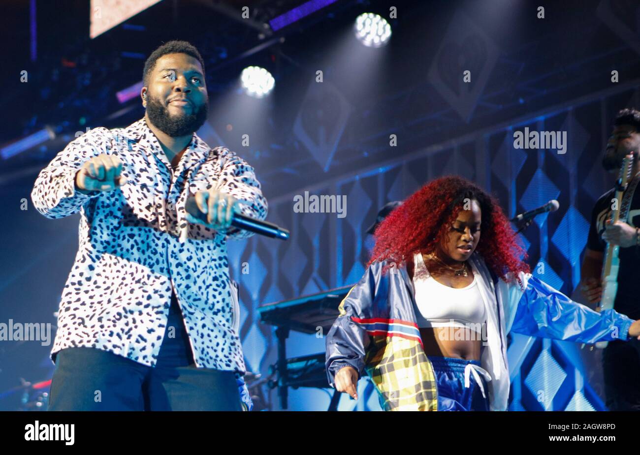 Khalid esegue a 99,5 Jingle palla in Washington, DC, Dicembre 16th, 2019 Foto Stock