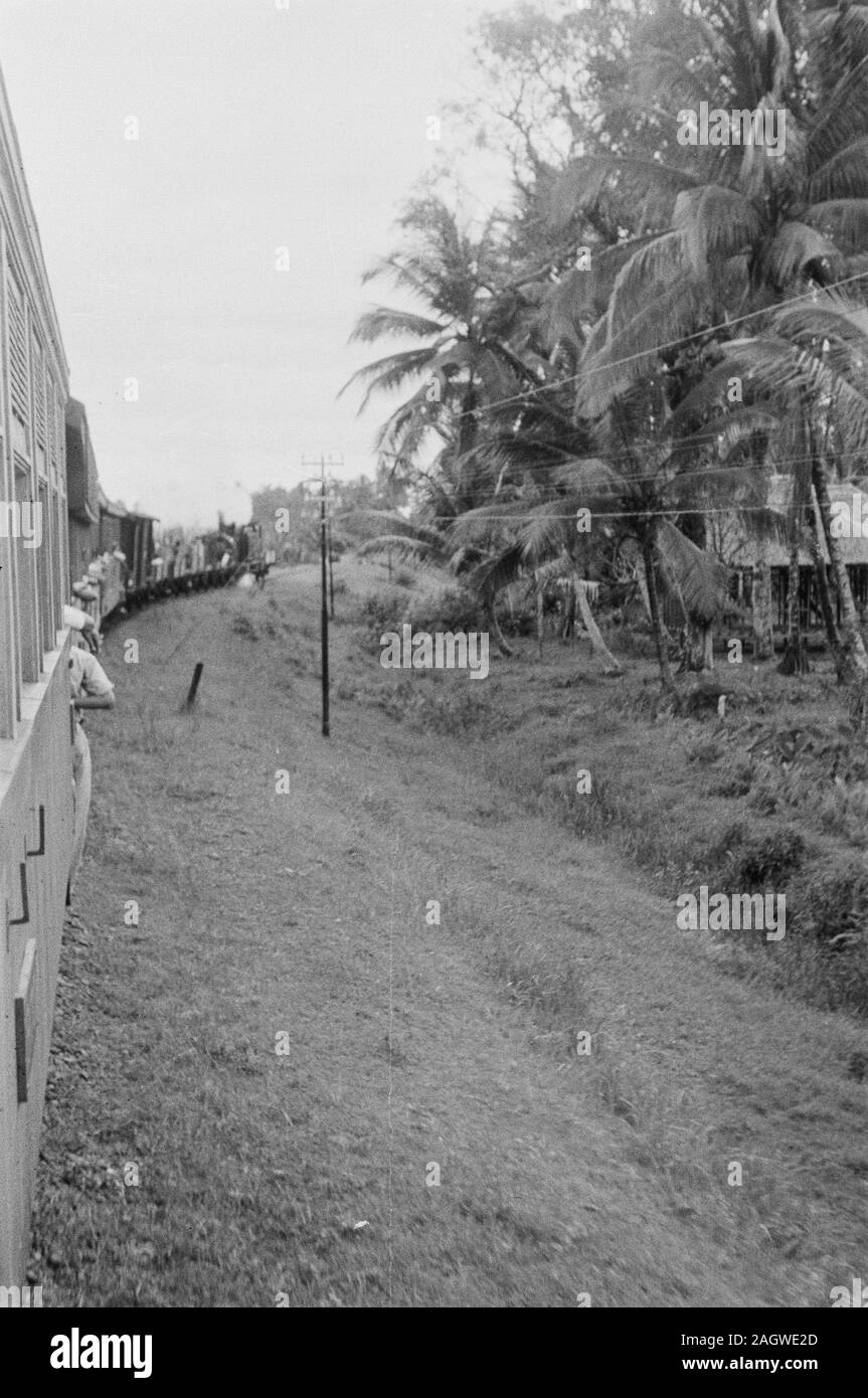 Indonesia - Storia - foto scattata dal movimento del treno data novembre 21, 1947 Foto Stock