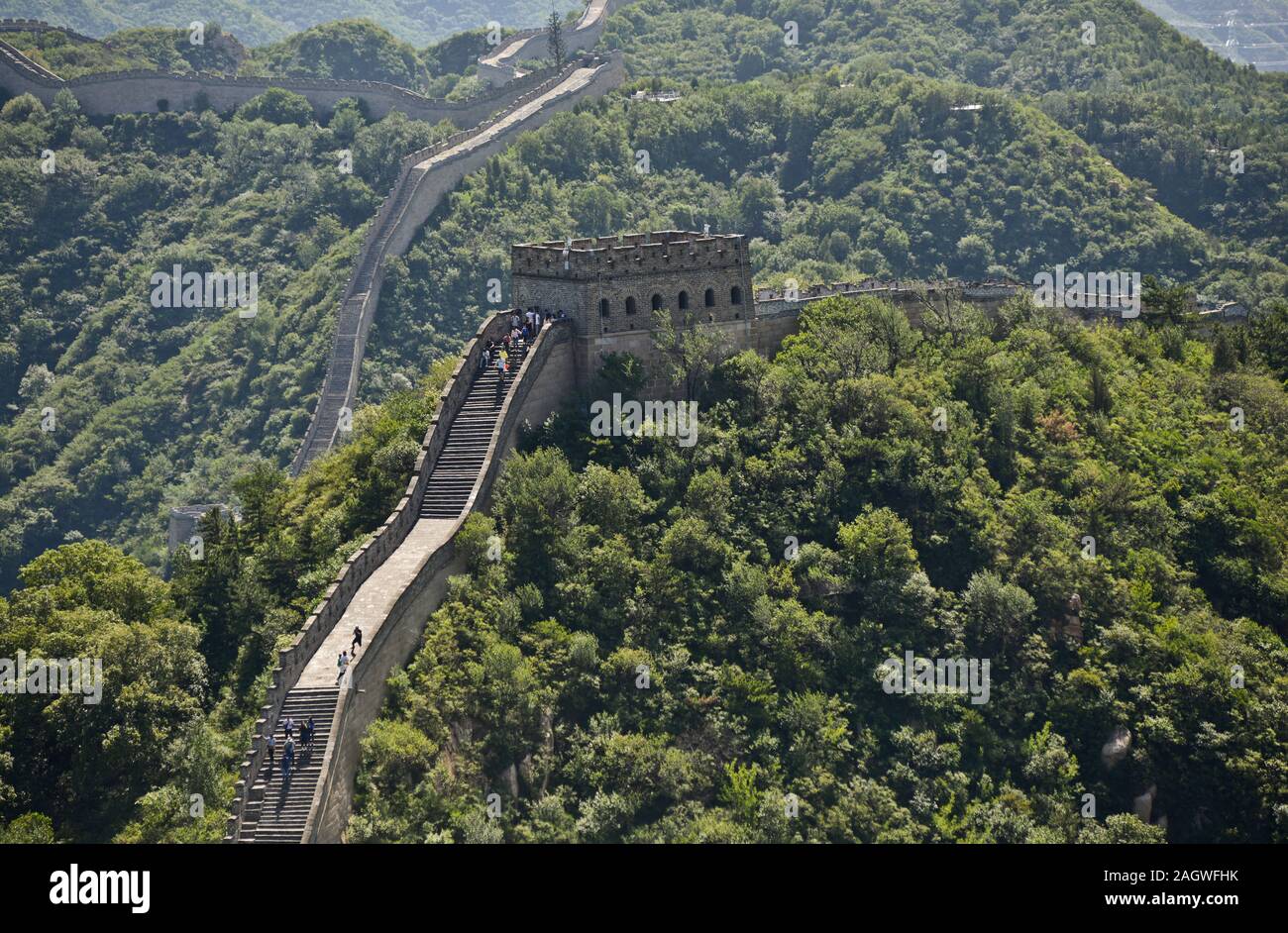 La Grande Muraglia della Cina Foto Stock