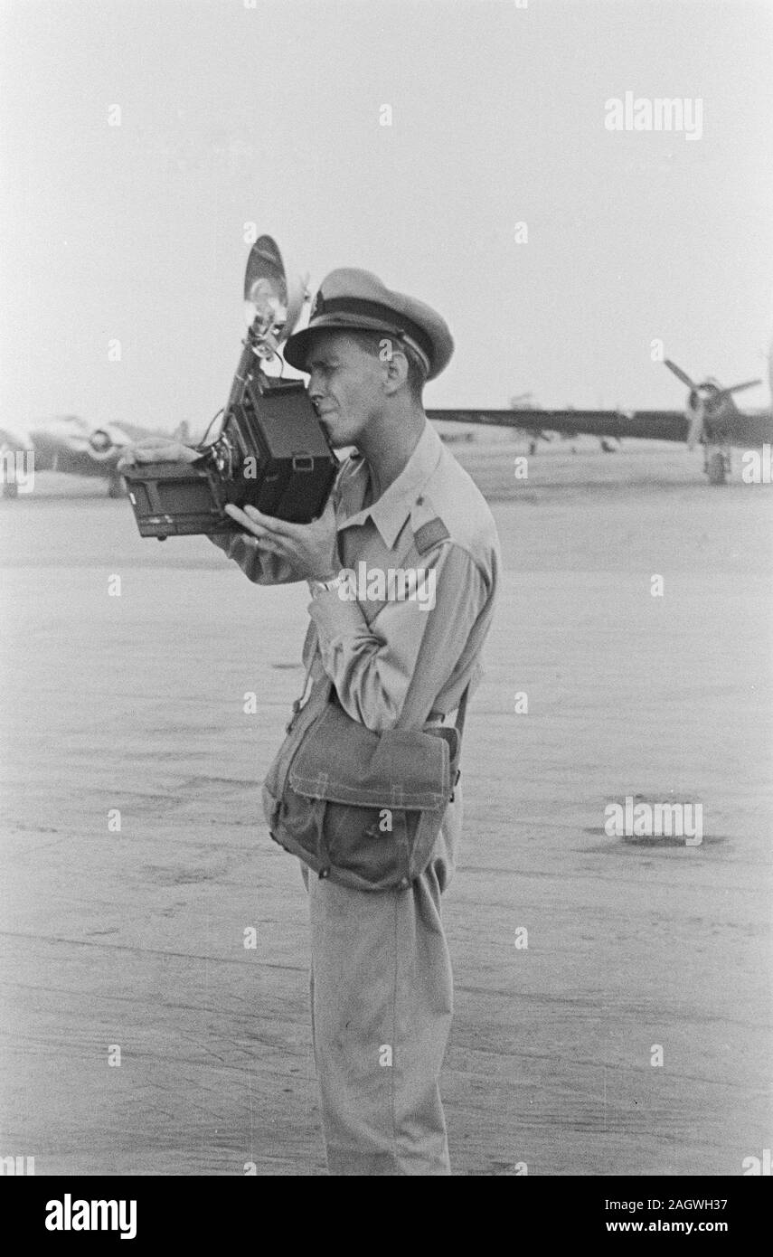 Agosto 1946 - Esercito fotografo - Indonesia, Kemajoran, Indie orientali olandesi Foto Stock
