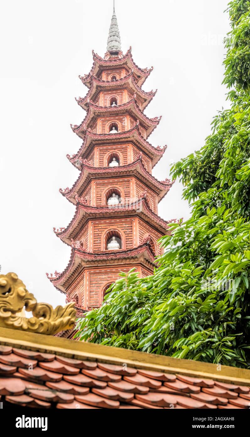 Tran Quoc Pagoda, Hanoi, Vietnam Foto Stock