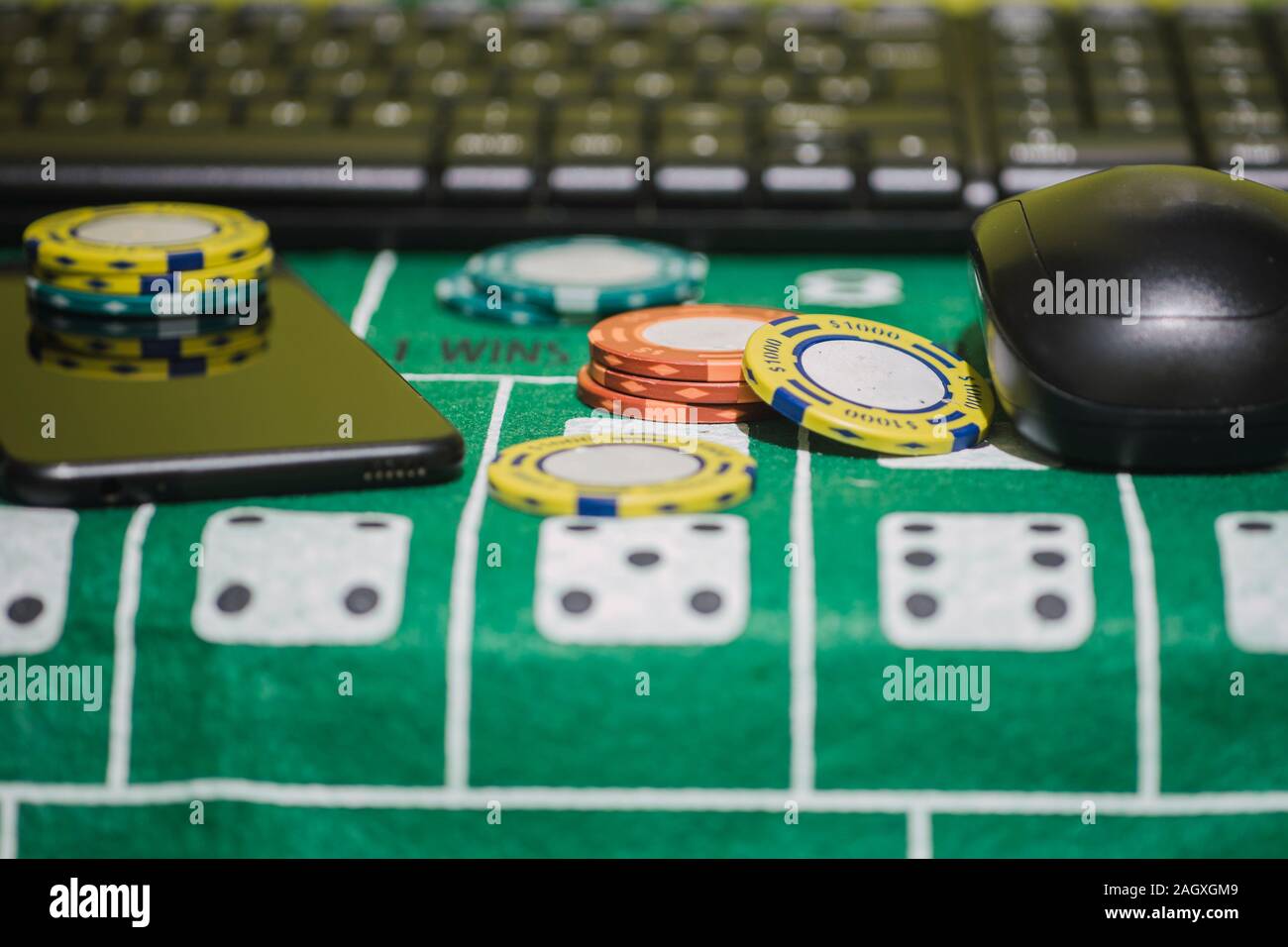 Giochi online e scommesse Foto Stock