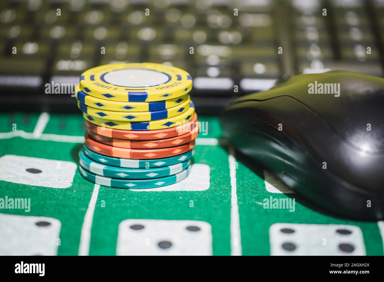 Giochi online e scommesse Foto Stock