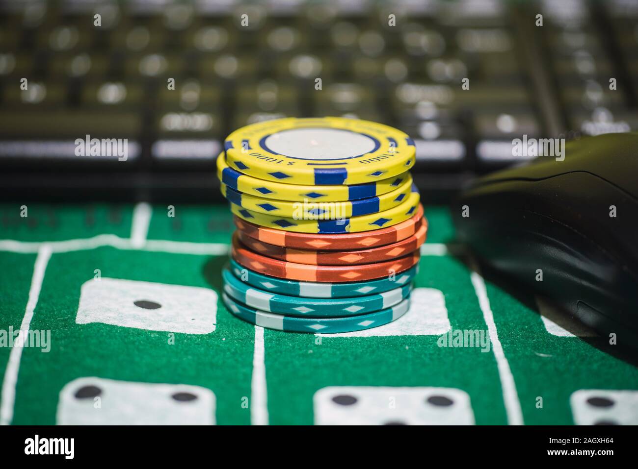 Giochi online e scommesse Foto Stock