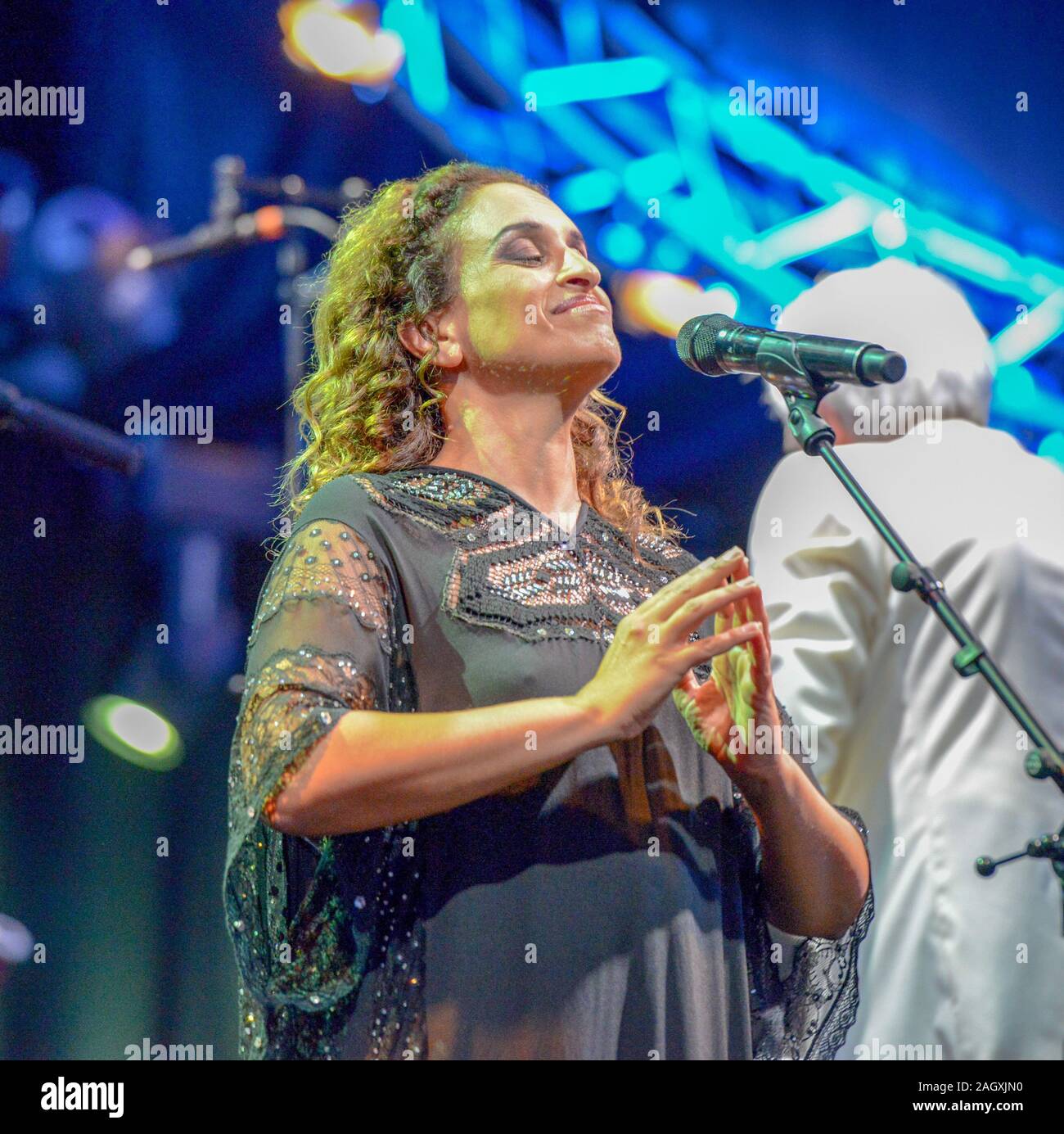 Lugano, Svizzera - 9 Luglio 2016 - cantante Noa presso l'Estival Jazz di Lugano in Svizzera Foto Stock