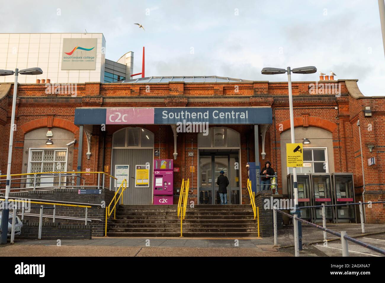 Southend Stazione Centrale. Southend on Sea, Essex, Regno Unito Foto Stock