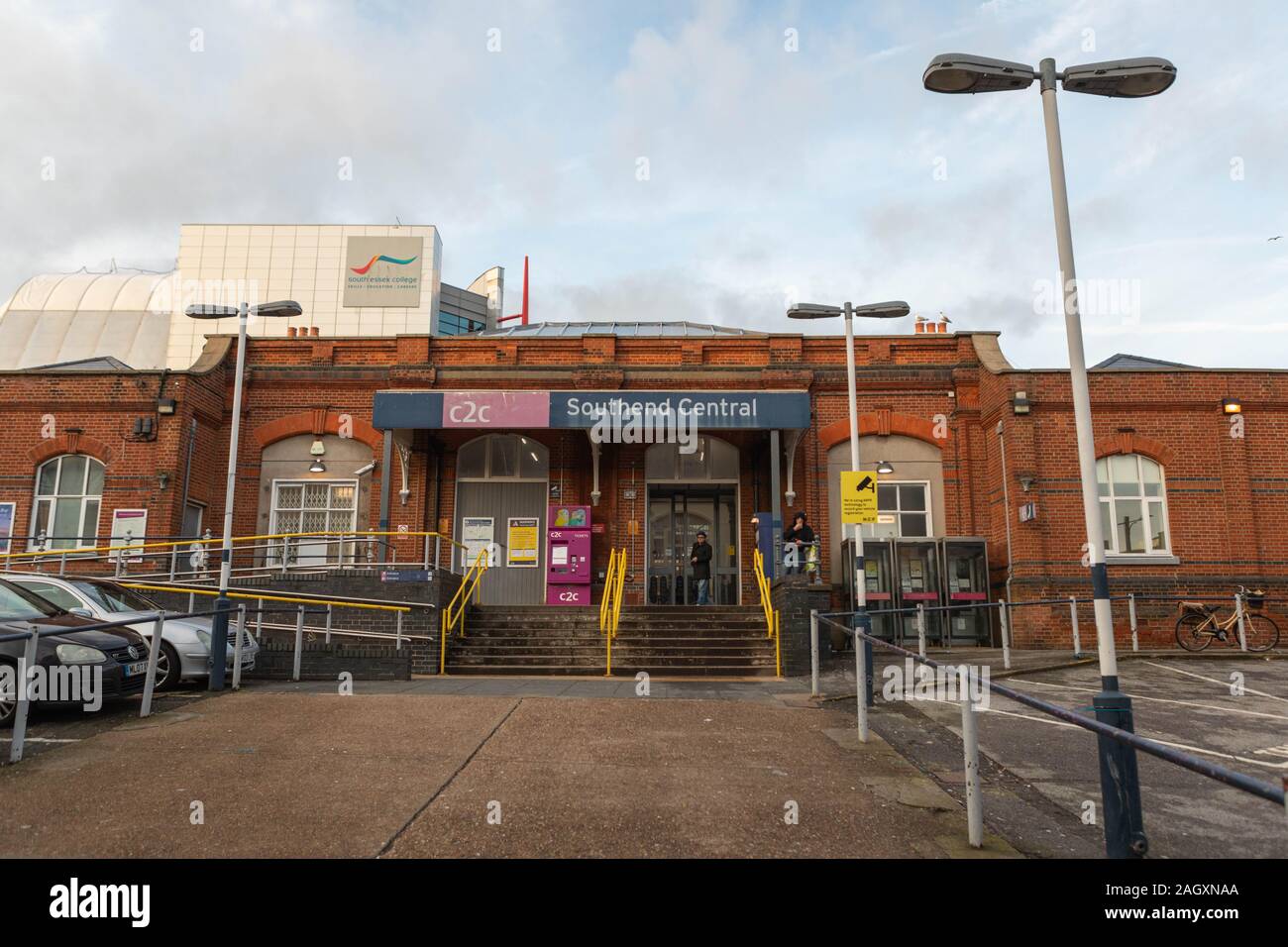 Southend Stazione Centrale. Southend on Sea, Essex, Regno Unito Foto Stock