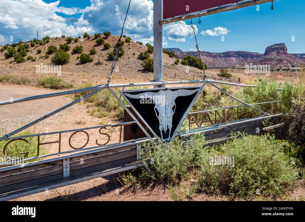 Ghost Ranch vicino Abiquiu, Nuovo Messico, STATI UNITI D'AMERICA Foto Stock
