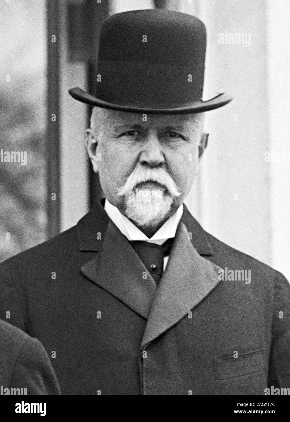 Foto d'epoca del banchiere americano e uomo politico Theodore P Gilman (1841 - 1930). Foto circa 1914 da Harris & Ewing. Foto Stock