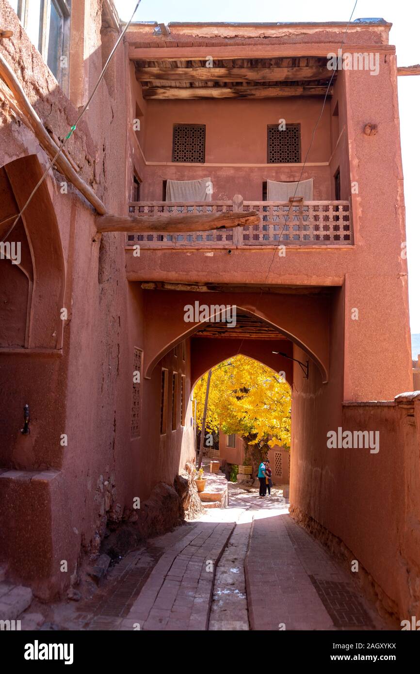 Villaggio Abyaneh in Iran Foto Stock