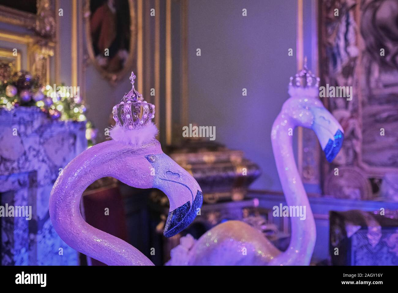 "Alice nel Palazzo' Display di Natale presso il Palazzo di Blenheim e durante il mese di dicembre 2019 Foto Stock