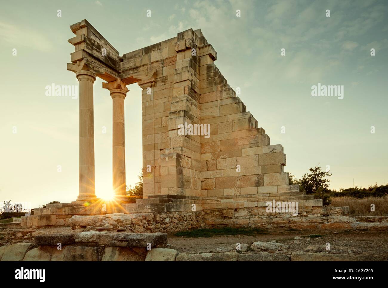 Il santuario di Apollo Hylates a Limassol, Cipro Foto Stock