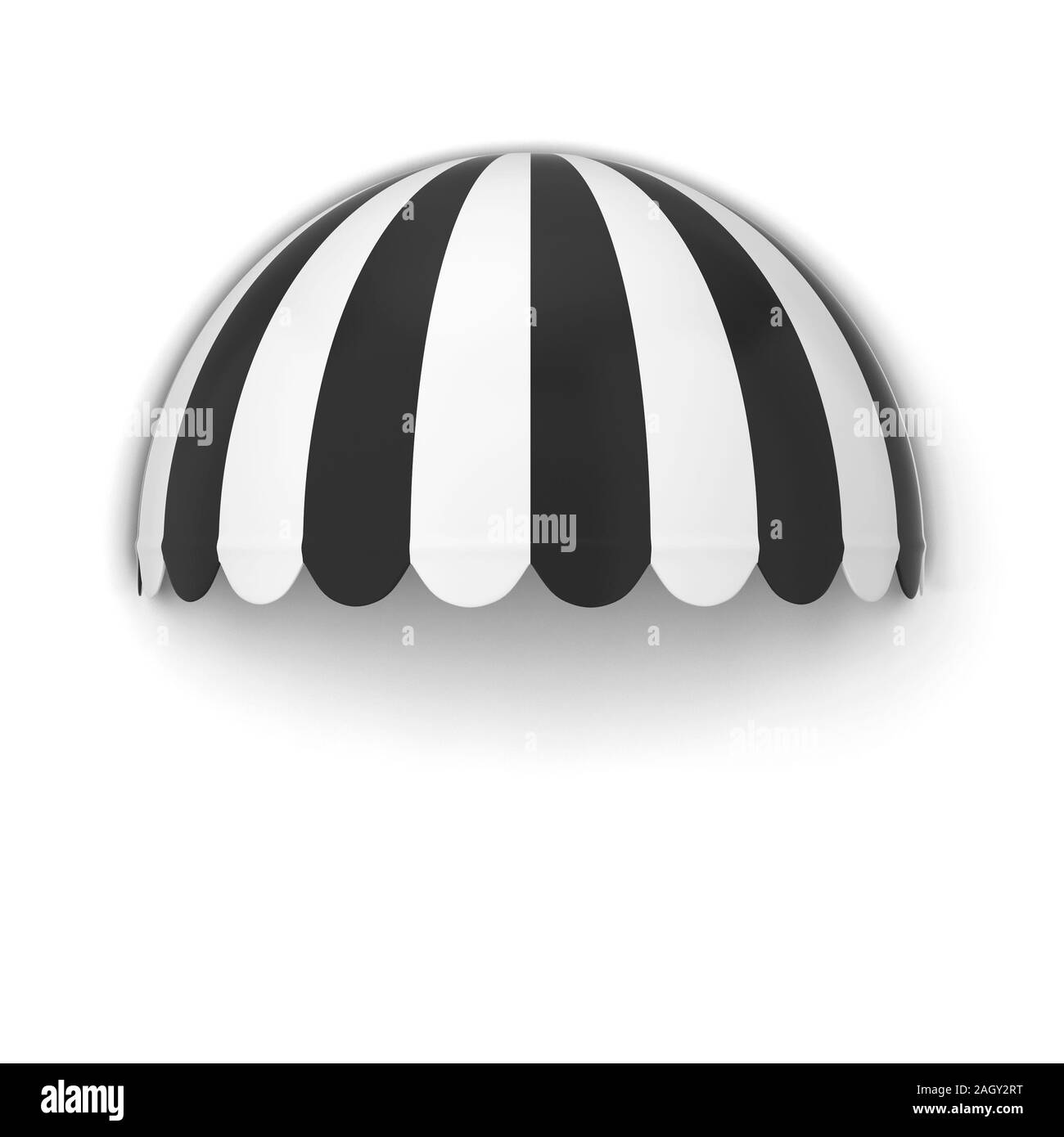 Negozio sferica tenda. 3d illustrazione isolati su sfondo bianco Foto Stock