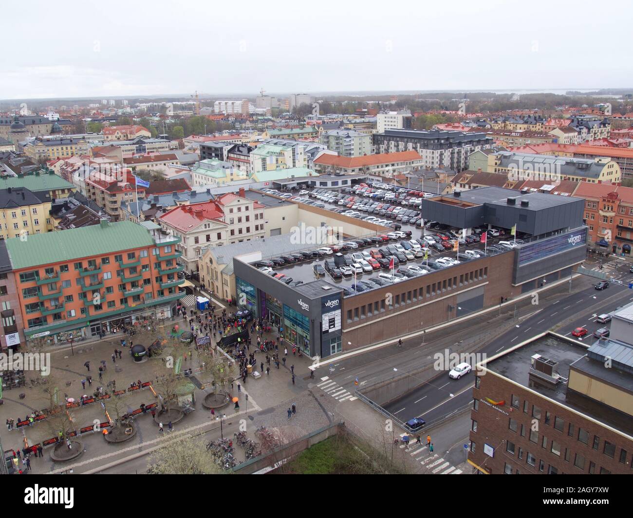 Immagine panoramica di Orebro città della Svezia? ?????? ??? Foto Stock
