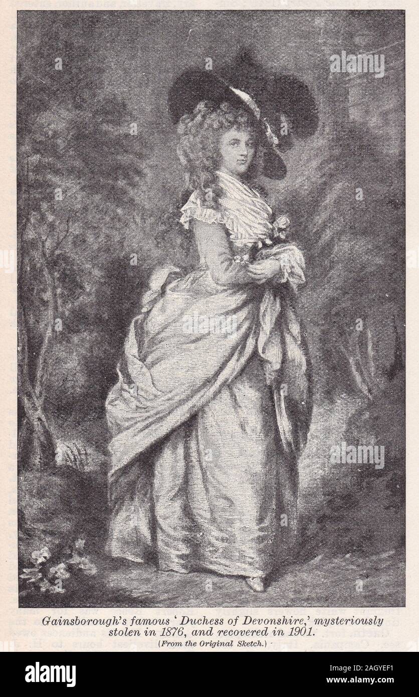 La duchessa di Devonshire da Gainsborough Foto Stock