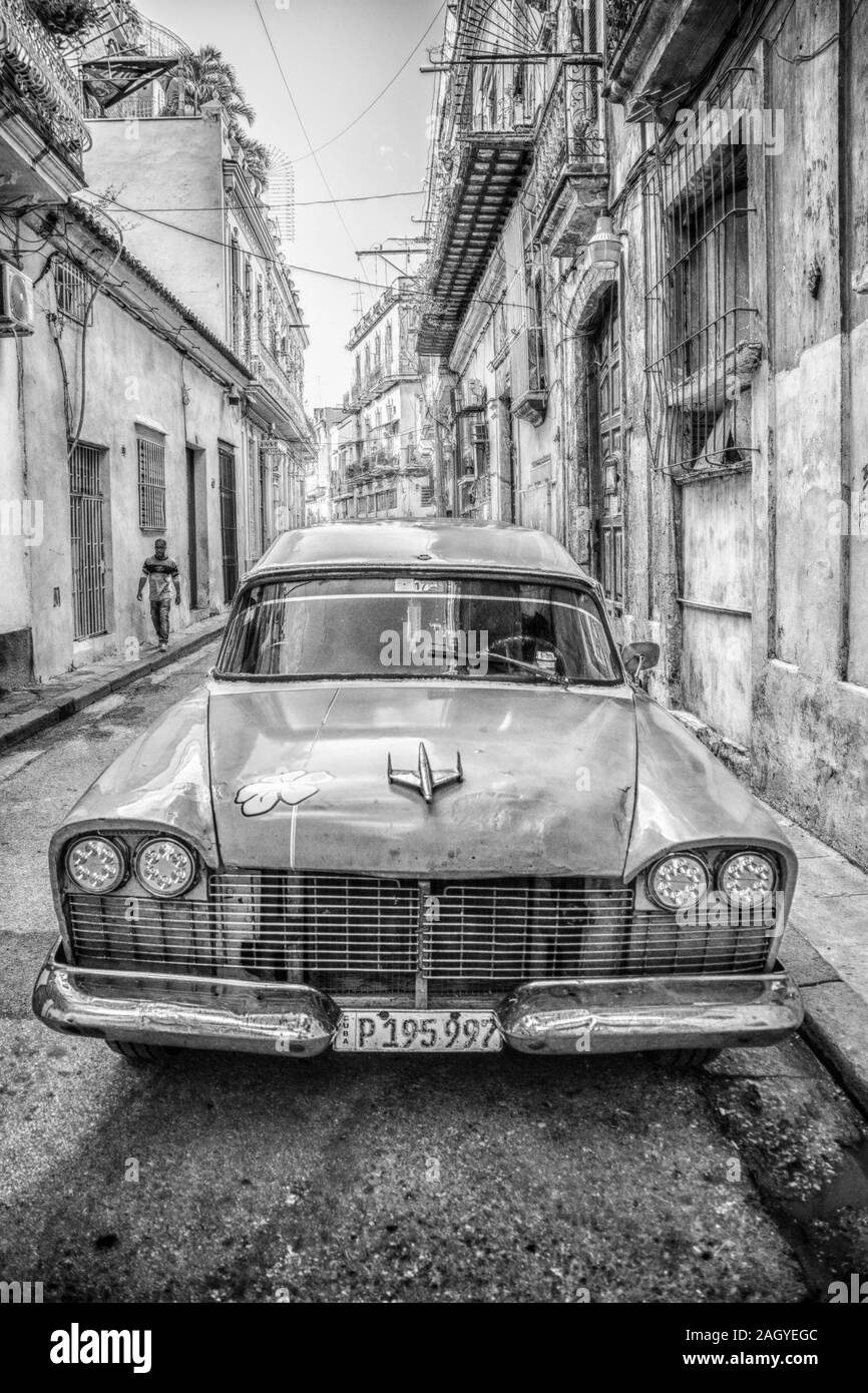 Un classico nella Città Vecchia parte della città di Havana, Cuba Foto Stock