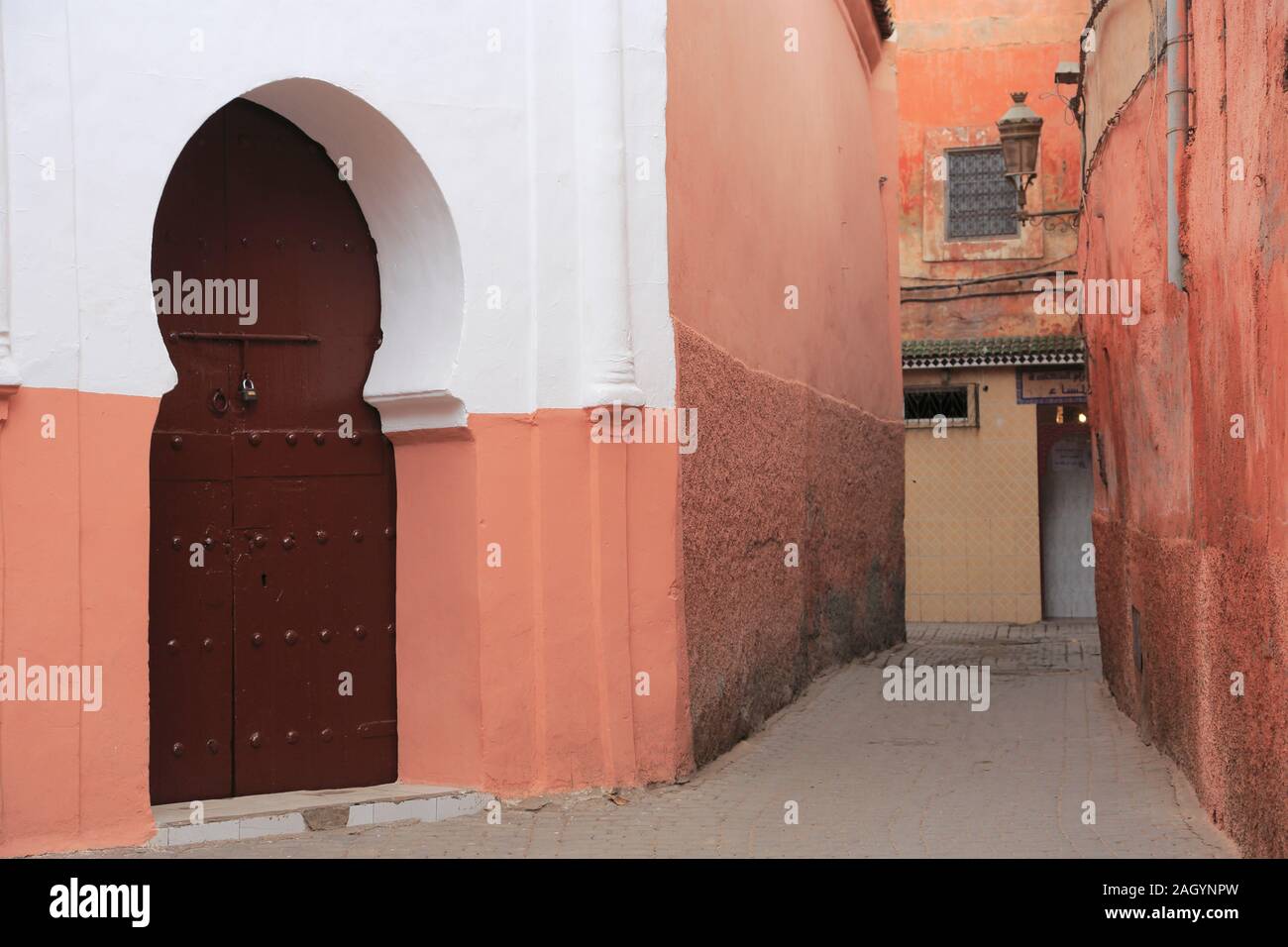 La città vecchia Medina, sito Patrimonio Mondiale dell'UNESCO, Marrakech, Marrakech, Marocco, Africa del Nord Foto Stock