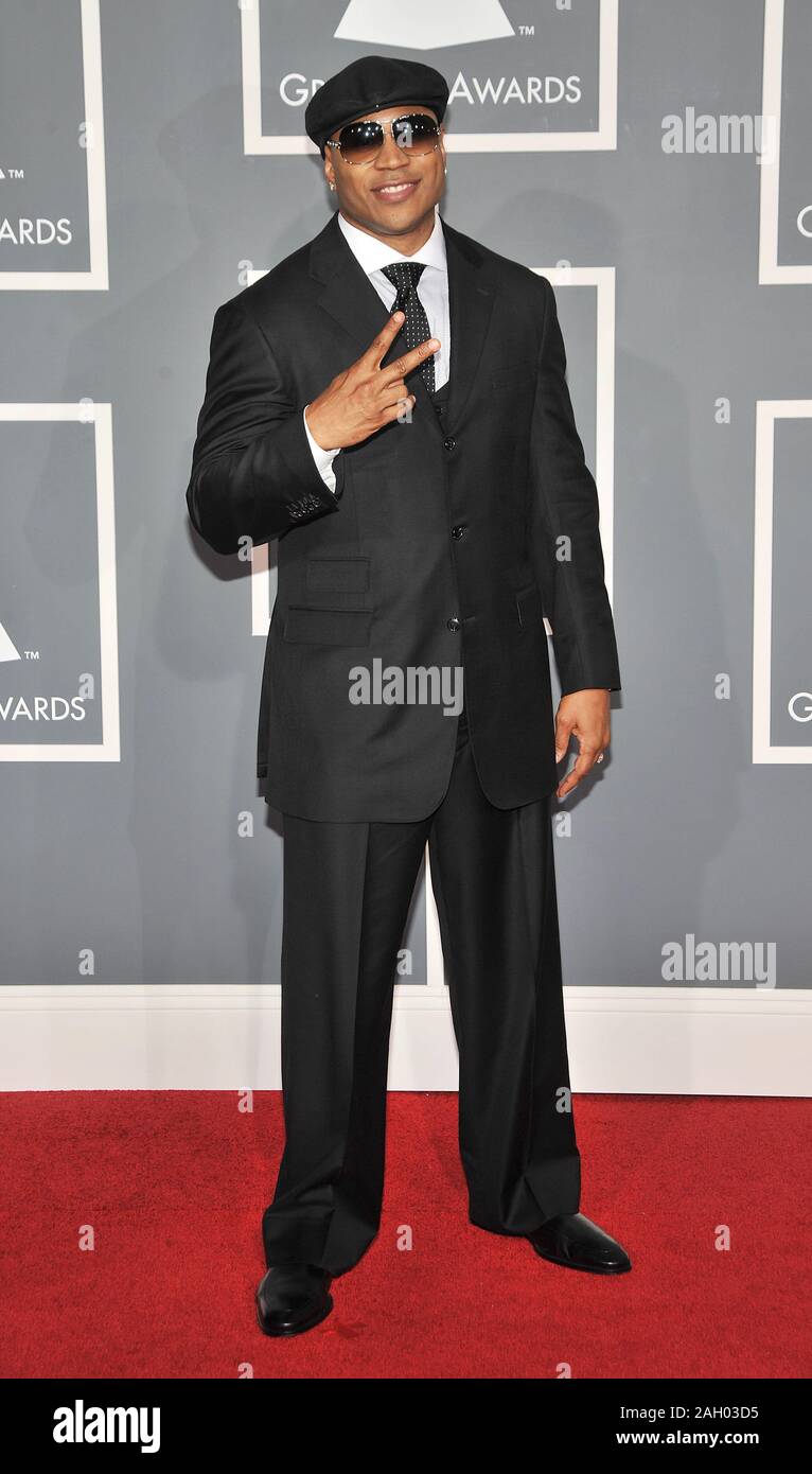 LL Cool J- 51Grammy Awards 2009 presso lo Staples Center di Los Angeles.LLCOOLJ 2530 Red Carpet Event, verticale, STATI UNITI D'AMERICA, industria cinematografica, celebrità, Ph Foto Stock