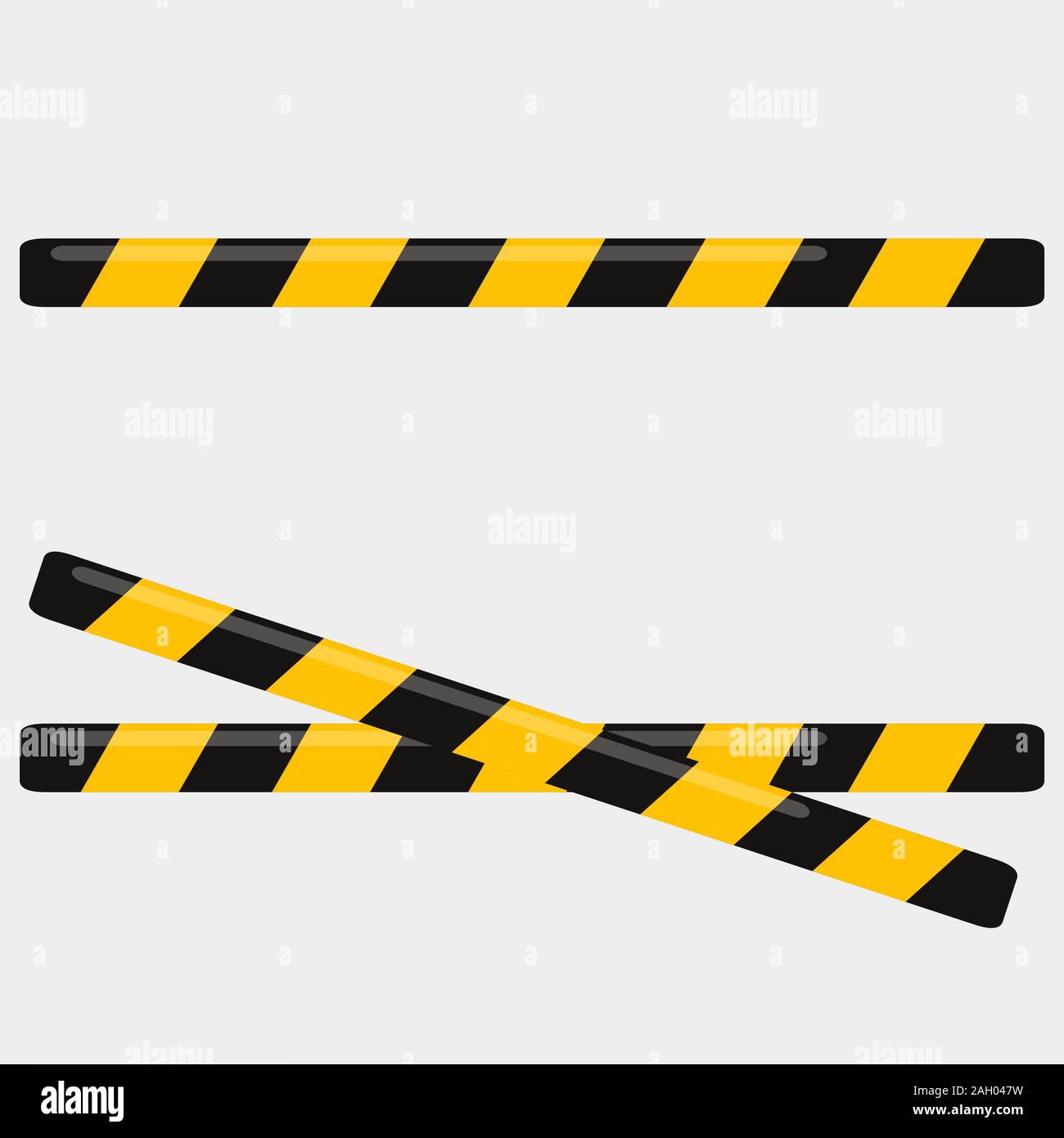 Il nastro non attraversare per l'avviso di protezione illustrazione vettoriale Illustrazione Vettoriale