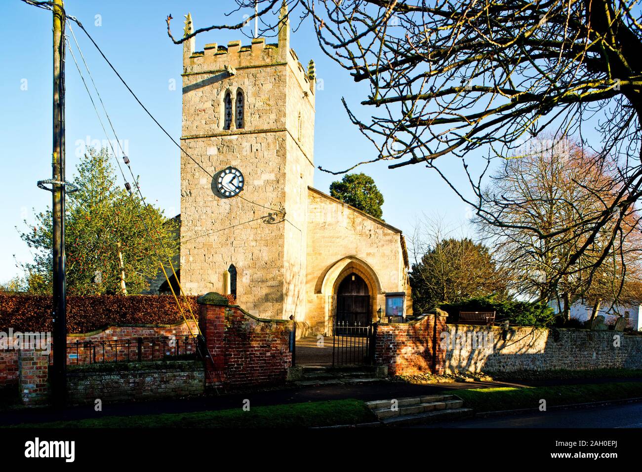 Santa Maria Vergine Chiesa, grande Ouseburn, North Yorkshire, Inghilterra Foto Stock