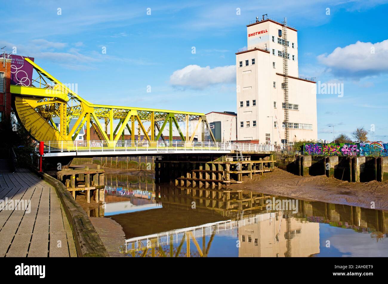 Drypool Bridge, Hull City, Inghilterra Foto Stock