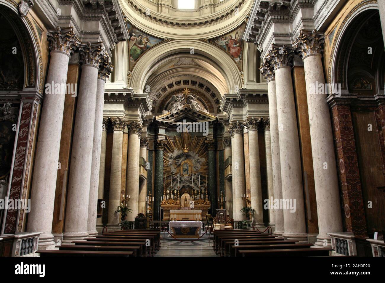 Roma, Italia - Chiesa di San Salvatore in Lauro Foto Stock