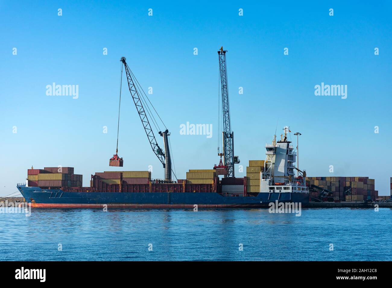 Nave porta-container Foto Stock