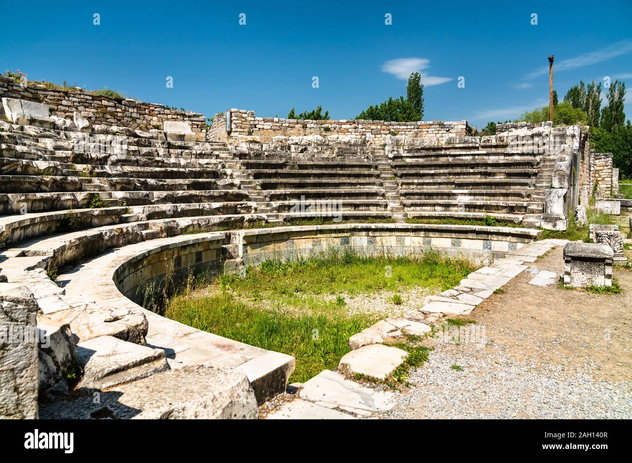 Odeon presso Aphrodisias in Turchia Foto Stock