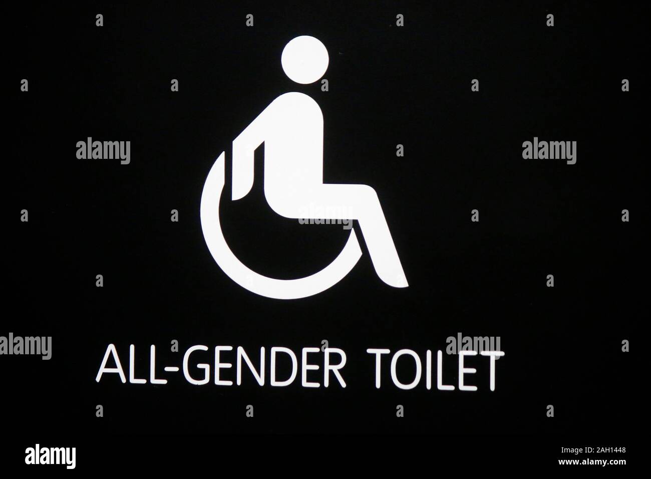 "Tutti i servizi igienici di genere", Londra, Inghilterra (nur fuer redaktionelle Verwendung. Keine Werbung. Referenzdatenbank: http://www.360-berlin.de. © Jens Knappe. Bi Foto Stock